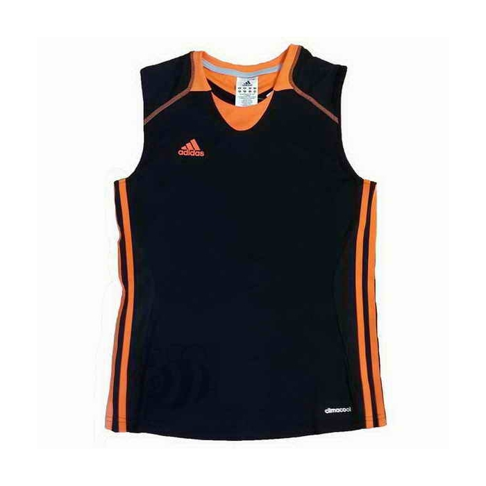 Adidas-T-shirt-Custom-BeeS-Black/Orange-Sleeveless-Lady-1
