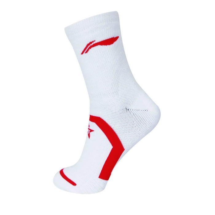 Li-Ning-Sok-AWSJ033-White/Red-1