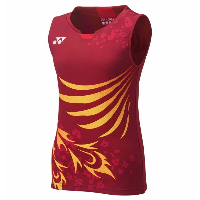 Yonex-T-shirt-20571-Red-Sleeveless-Lady-1