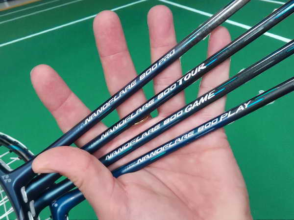 Yonex Nanoflare 800 series - Yonex Nanoflare 800 Pro, Tour, Game und Play Yonex Nanoflare 800 series - Yonex Nanoflare 800 Pro, Tour, Game und Play